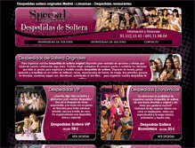 Tablet Screenshot of despedidasdesoltera.specialeventos.com