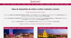Desktop Screenshot of despedidas.specialeventos.com